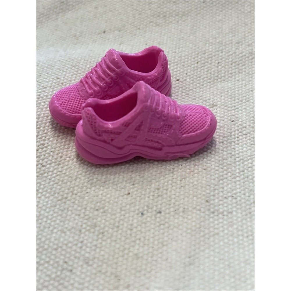 Barbie Fashionistas Low Sneakers Pink Running Shoes Soft Plastic Sporty - Arched - Picture 3 of 5